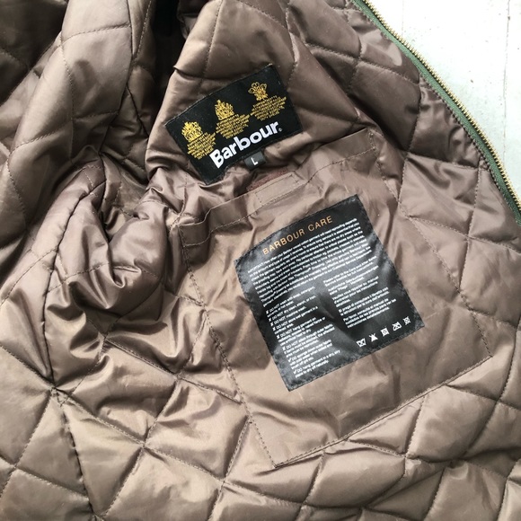 Barbour x Pantone Waxed Jacket Olive Green Large - Picture 7 of 7